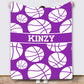 Custom Name Sport Blanket *CIJ SPECIAL*