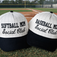 Baseball/Softball Mom Social Club Pin Stripes Hats
