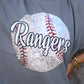 Custom Faux Glitter Baseball Tee