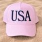 USA Pink Stripe Hat