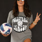 Volleyball Season Checkered Tee