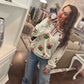 Sequin Santa Gifts Pullover