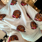 Pink/Orange Sequin Turkey Corded Crews