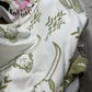 Sage & white western cactus longhorn Aztec 100% polyester microfiber 50x70 blanket