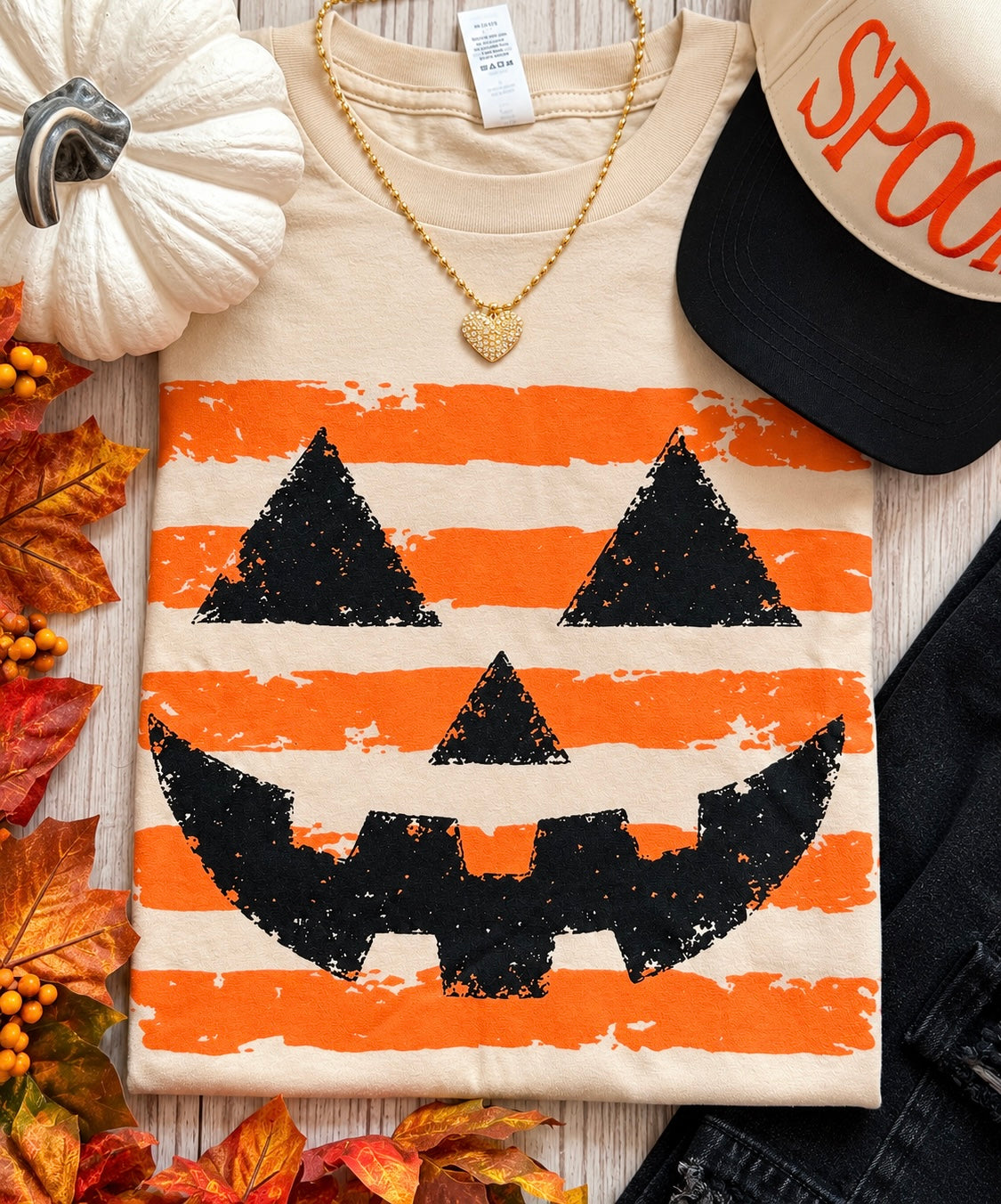 RTS Mr Jack O Face Stripe Tee