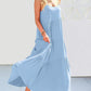 Full Size Ruched Tiered Spaghetti Strap Dress