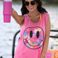 Neon Floral Smiley Tank/Tee