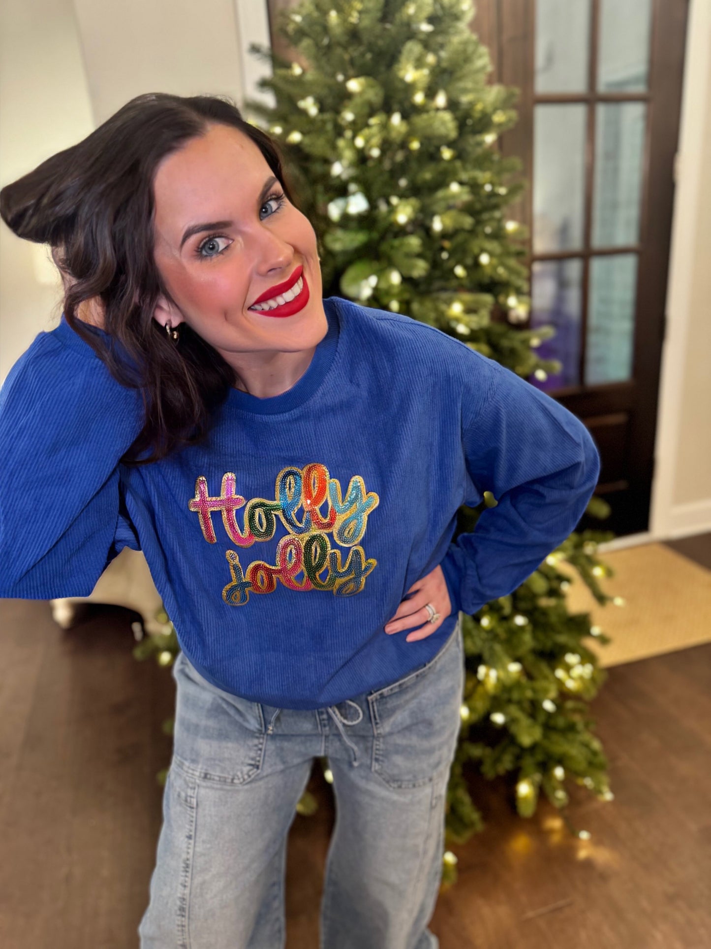 Pastel Nutcracker Sequin Corded Crews