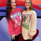 RTS Pink Christmas Tree Junkie Corded Crew
