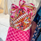 Faux Mosaic Football With Bow