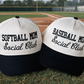 Baseball/Softball Mom Social Club Hats