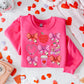 Teacher Valentines Collage Hot Pink Sweatshirt- Multiple Styles