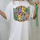 Mardi gras leopard tee & sweatshirt
