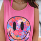 Neon Floral Smiley Tank/Tee