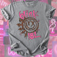 Leopard & hot pink blink tee or sweatshirt