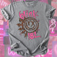 Leopard & hot pink blink tee or sweatshirt