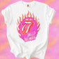 Wild woman flame tee or sweatshirt