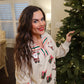 Sequin Santa Gifts Pullover