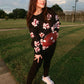 Chenille Football Bow Corded Crew