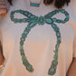 Turquoise Bow Tee