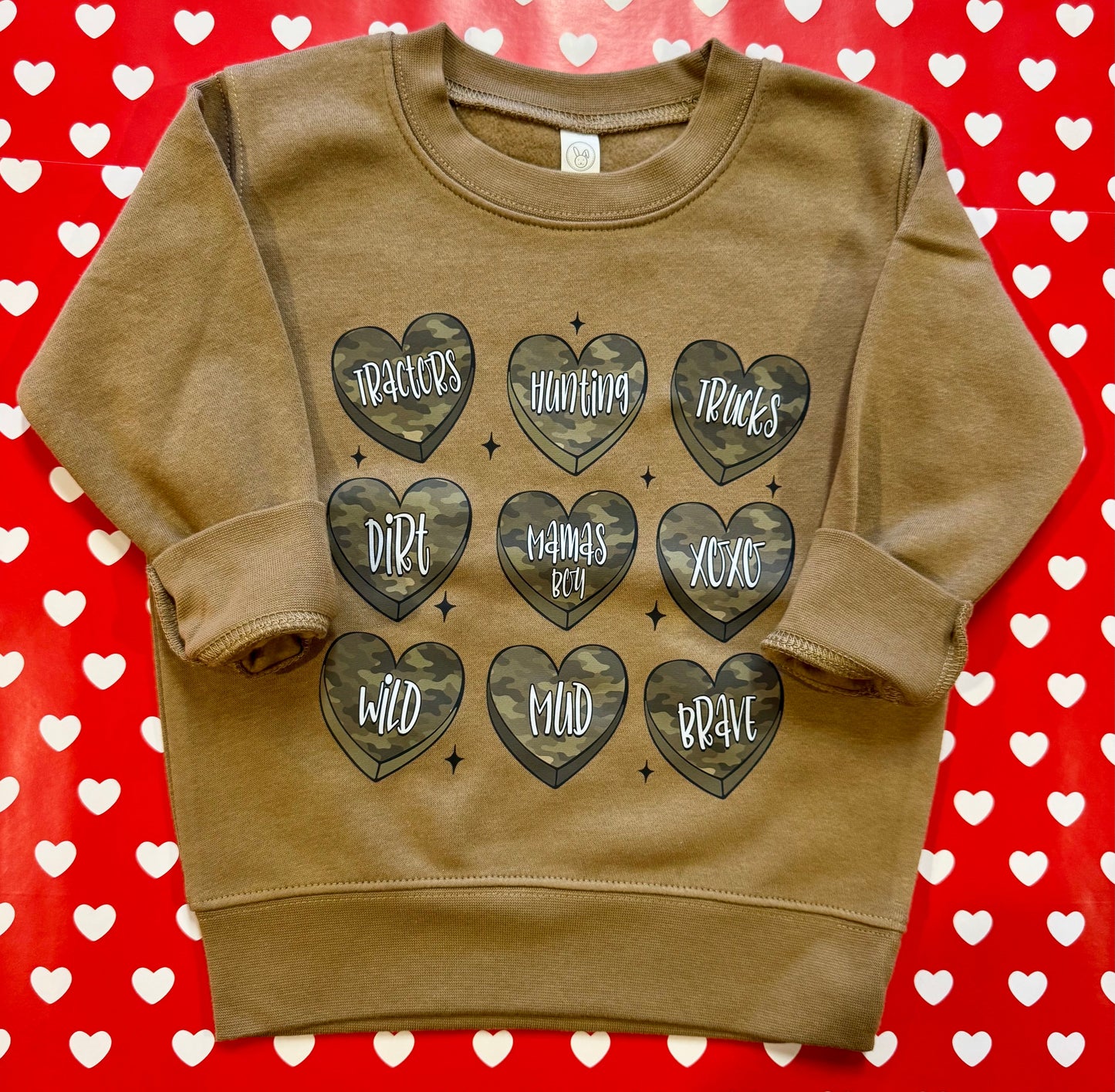 Camo Hearts Sweatshirt/Tee