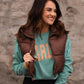 *SALE* RTS Brown Cropped Puffer Vest