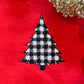 Embroidered Checkered Christmas Tree Sweatshirt