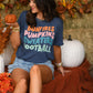 Bonfires Pumpkins Sweaters Football Tee