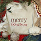Embroidered Merry Christmas Sweatshirt