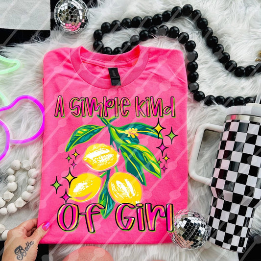 A simple kind of girl lemon tee or sweatshirt