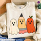 Teacher ghost paper ghost pencil ghost apple tee or sweatshirt