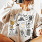 game day soccer postage stamps tee or sweatshirt