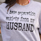 I Have Separation Anxiety From My Husband Crop/Tee