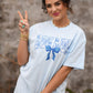 Floral Dog Mom Bow Tee