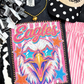 Eagles Pink Stripe Preppy Tee