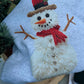 Snowman faux yarn tee or sweatshirt