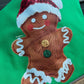 Gingerbread man faux yarn tee or sweatshirt