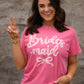 Bridesmaid Lace Bow Tee