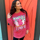 RTS Pink Christmas Tree Junkie Corded Crew