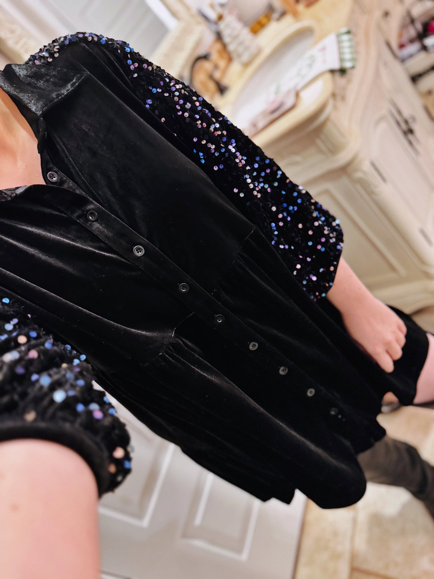 Velvet + Sequin Tunic/Dress