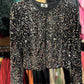 Black Velvet Sequin Jacket