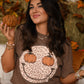 Leopard Pumpkin Smiley Tee