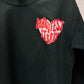 Manifest It, Baby – Black Hanes Crewneck (Front & Back Print)