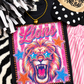 Lions Pink Stripe Preppy Tee