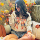 Fall Plaid Bow Sweatshirt