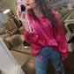 Metallic Babydoll Tops