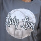 Custom Faux Glitter Volleyball Tee