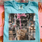 Raccoon With Coffee & Bow DTF Deal - Comfort Colors