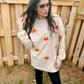 RTS Beige Chenille Pumpkin Corded Crew