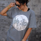 Custom Faux Glitter Volleyball Tee